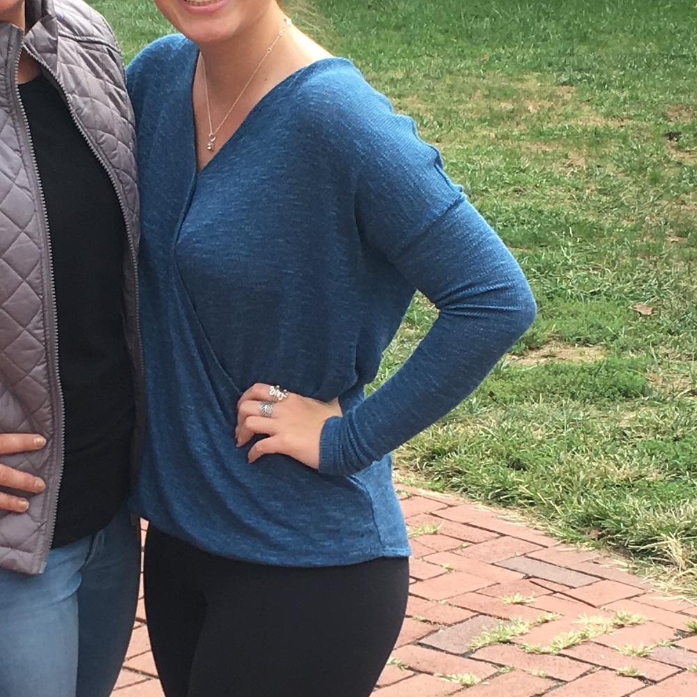 ABERCROMBIE WRAP SWEATER- SMALL